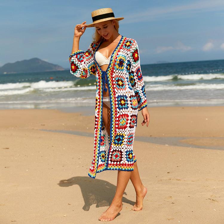 Beach Coat Hollow Party Cardigan Dress - Elite Essence Store