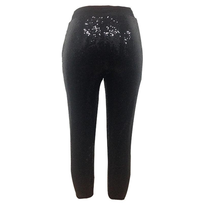 Women's European And American Casual Pearl Glitter Pencil Pants - Elite Essence Store