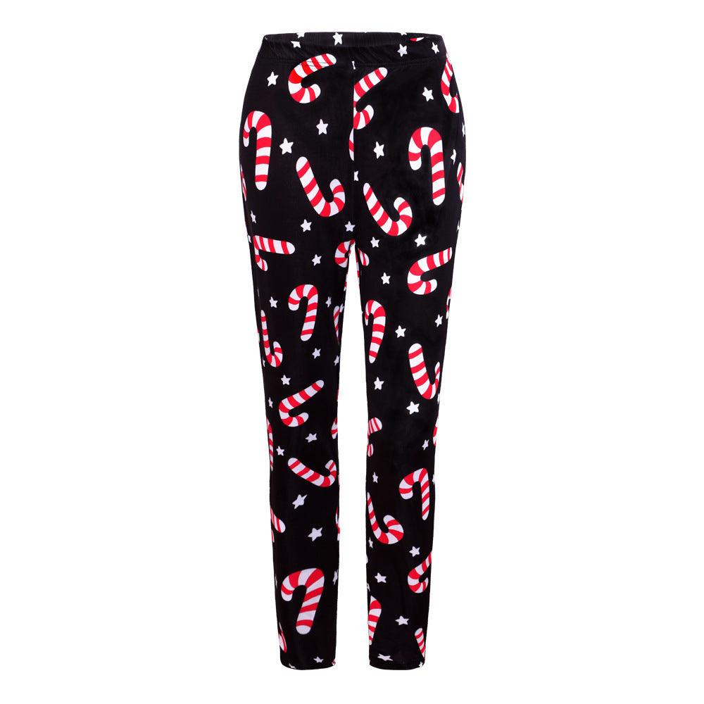 Christmas Costume Printed Slim-fit Trousers - Elite Essence Store