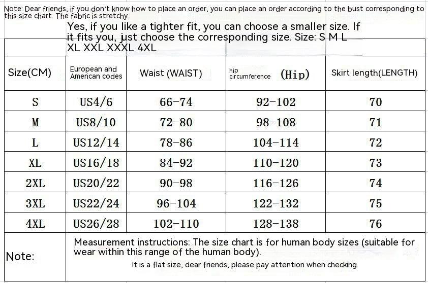 High Waist Print Stitching Tassel Hip Cross-border Plus Size Women's Party Skirt - Elite Essence Store