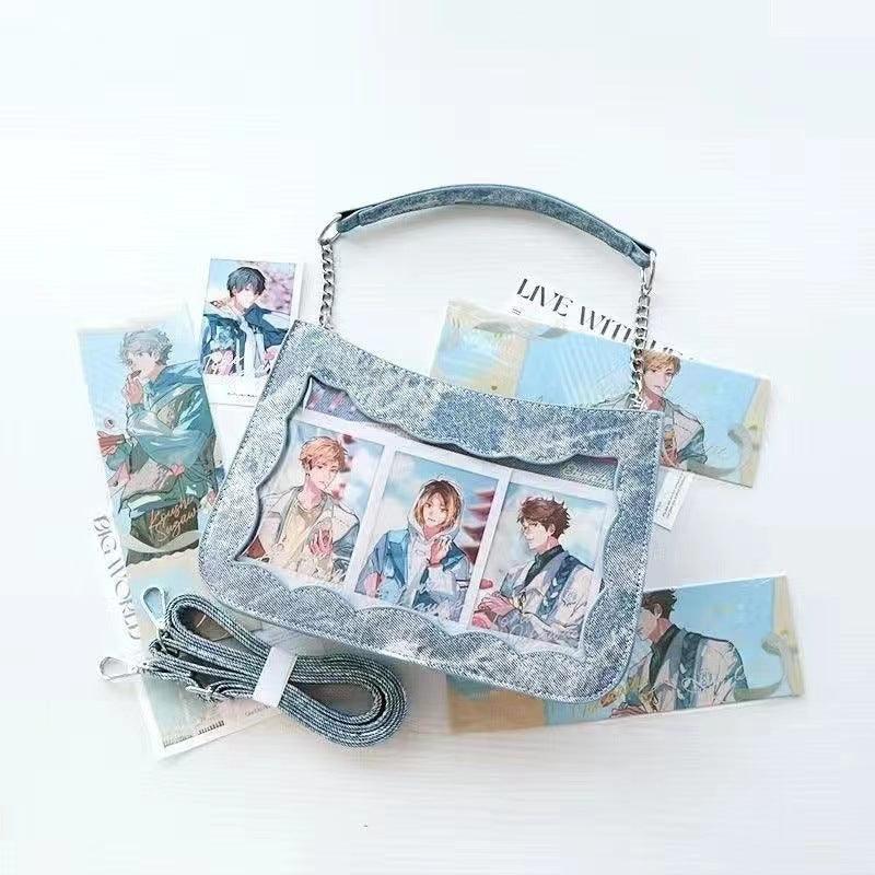 All-matching Transparent Shoulder Crossbody Denim Daily Bag - Elite Essence Store