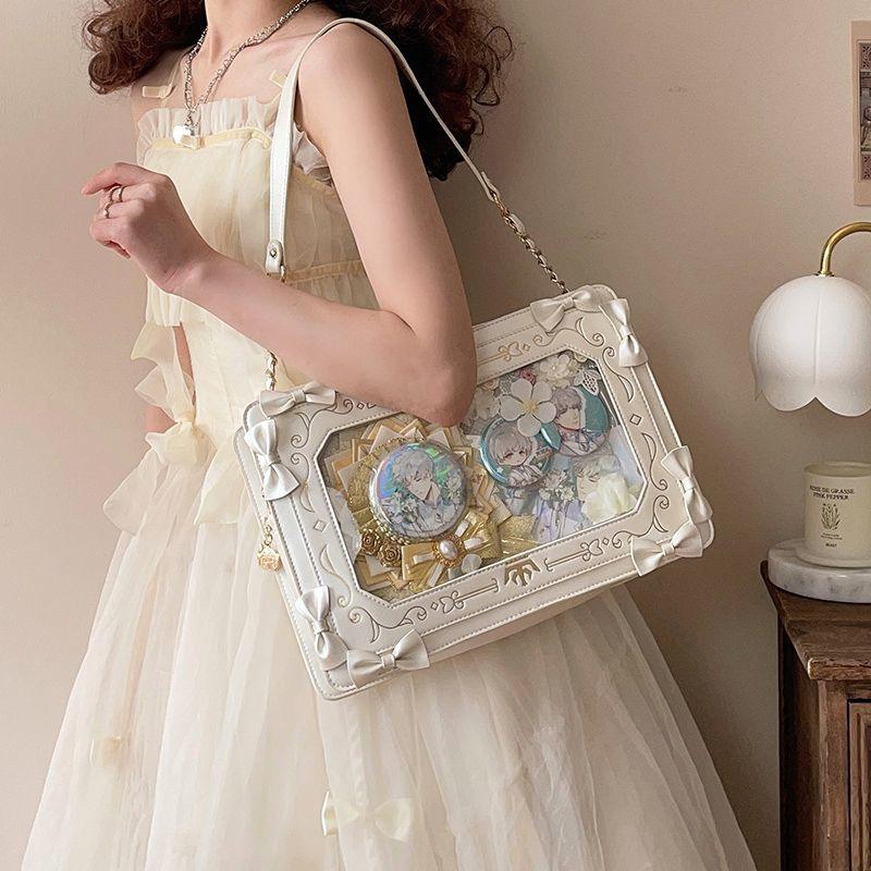 Girl Versatile Retro Transparent Small Square Bag - Elite Essence Store