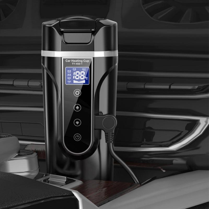 Portable Car Bottle Smart Touch Digital Display Insulated Cup Home Traveling Heating Cup Water Bottle - Elite Essence Store