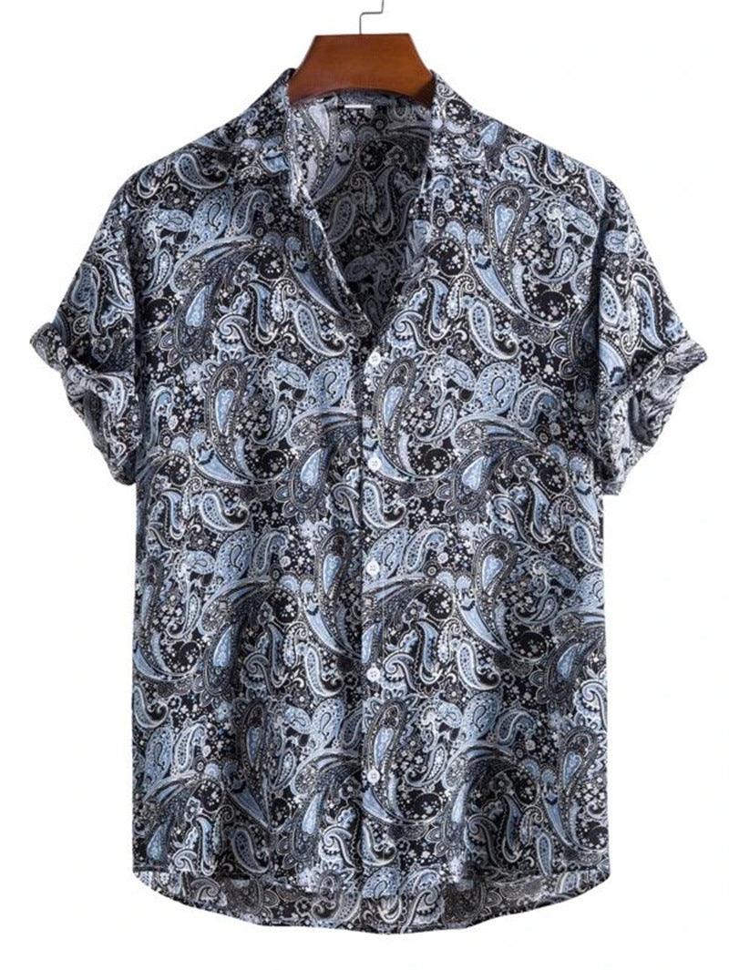 Vintage Shirt Hawaiian Loose Breathable Men's Clothing - Elite Essence Store