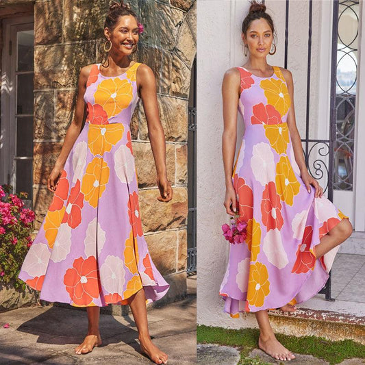 European And American Style Spring And Summer Stylish Beach Maxi Dress Women - Elite Essence Store