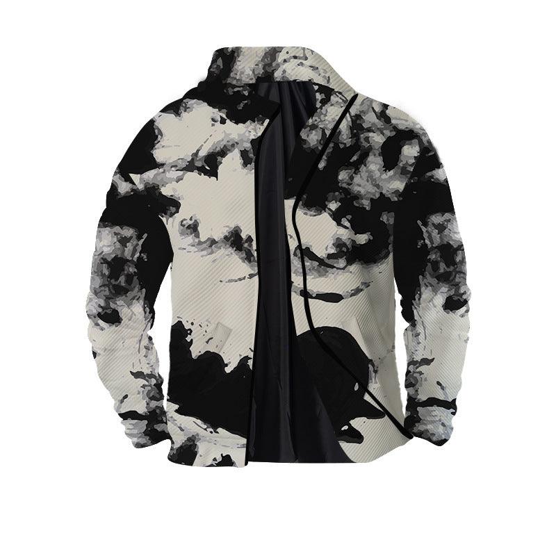 Men's Twill Digital Printing 3D Zipper Jacket - Elite Essence Store