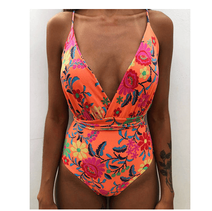 One Piece Swimsuit Backless Monokini Swimwear Women - Elite Essence Store