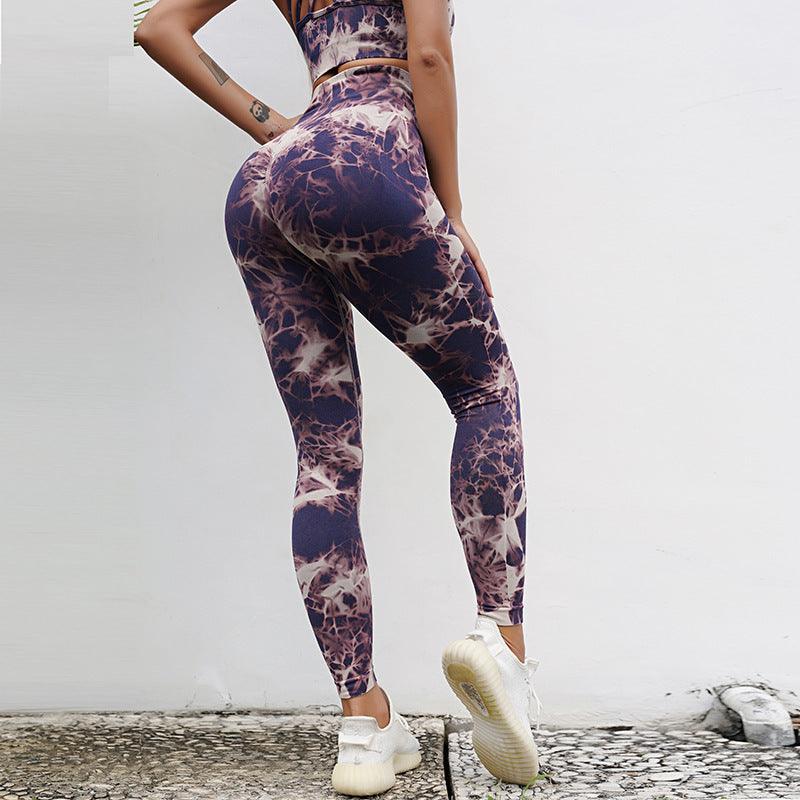 Tie-Dye Yoga Wear Women'S Sports Fitness Suit - Elite Essence Store