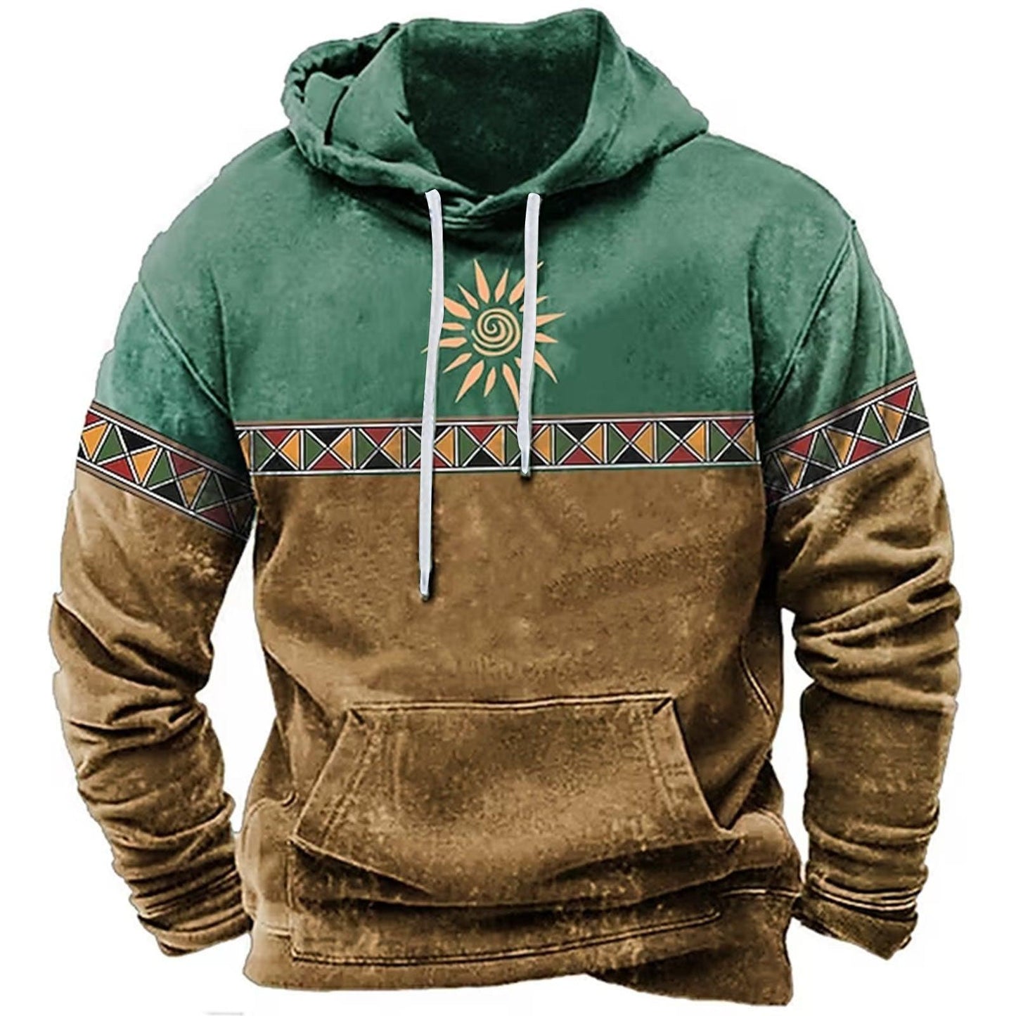 Men's Totem Plus Size 3D Printed Hoodie - Elite Essence Store