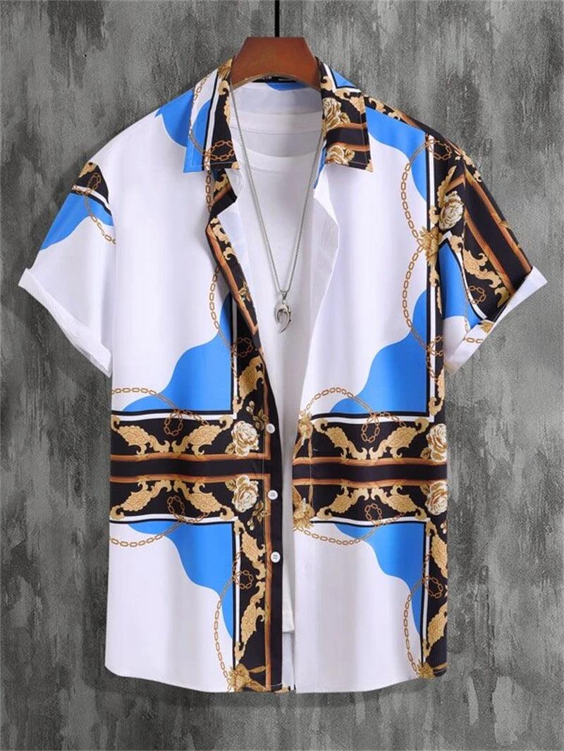 Vintage Shirt Hawaiian Loose Breathable Men's Clothing - Elite Essence Store