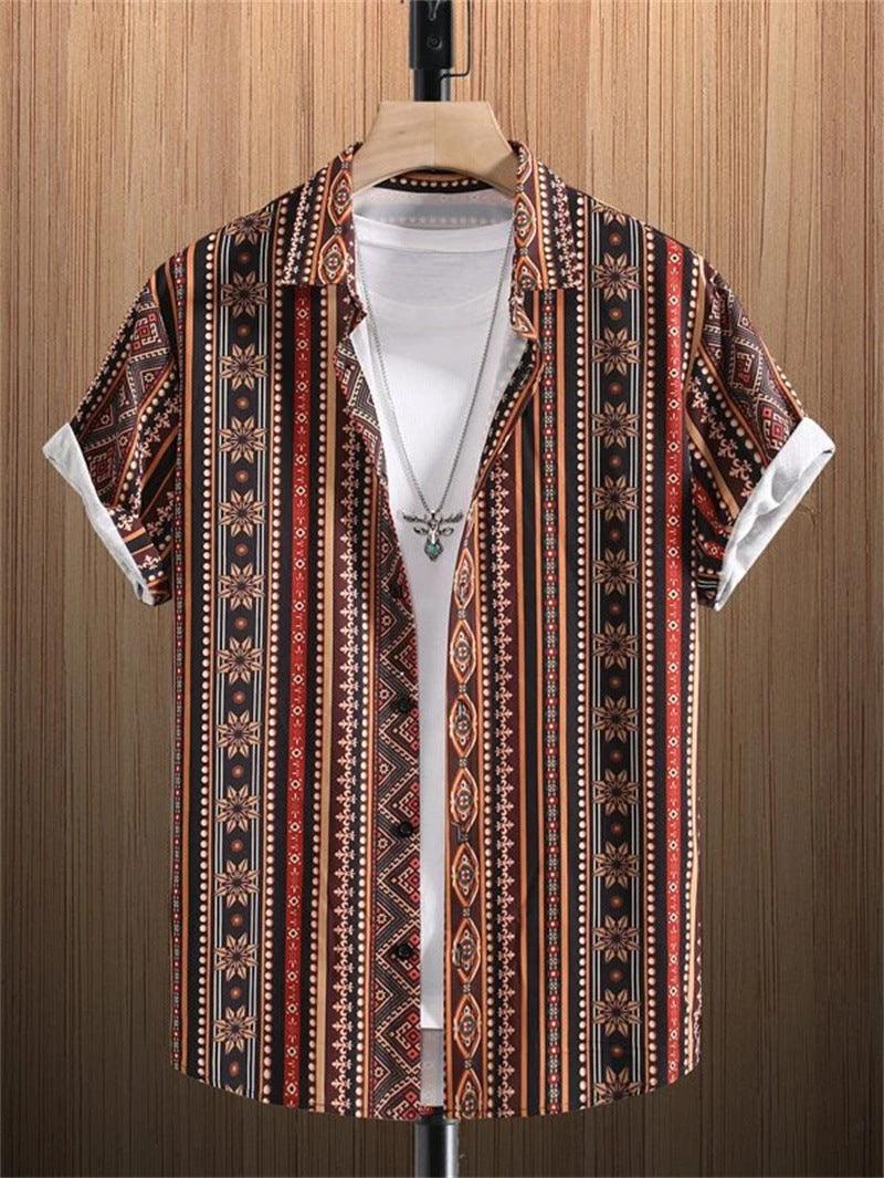 Vintage Shirt Hawaiian Loose Breathable Men's Clothing - Elite Essence Store