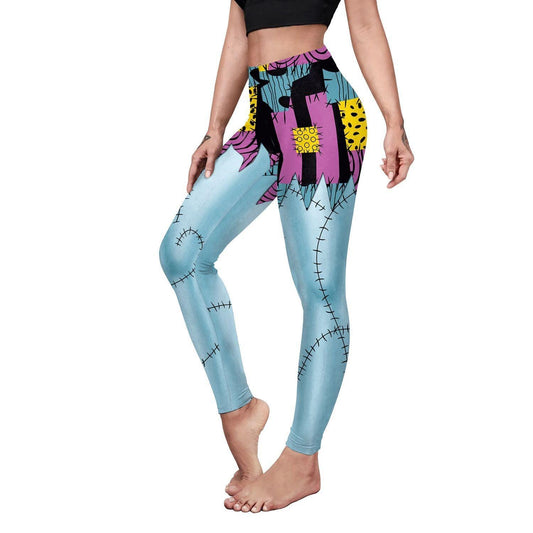 Christmas Horror Night Cos Pants Sally Halloween Digital Print Hip Shaping Pants Leggings - Elite Essence Store