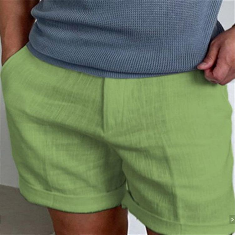 Men's Slant Pockets Pure Color Comfort Breathable Workout Shorts - Elite Essence Store