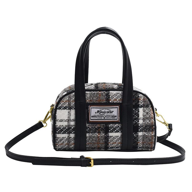 Women's Fashion Casual Houndstooth Shoulder Messenger Bag - Elite Essence Store