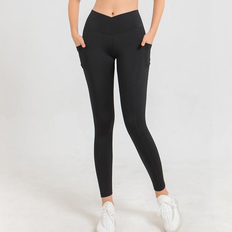 V Waist Tight Yoga Pants Women Compound - Elite Essence Store