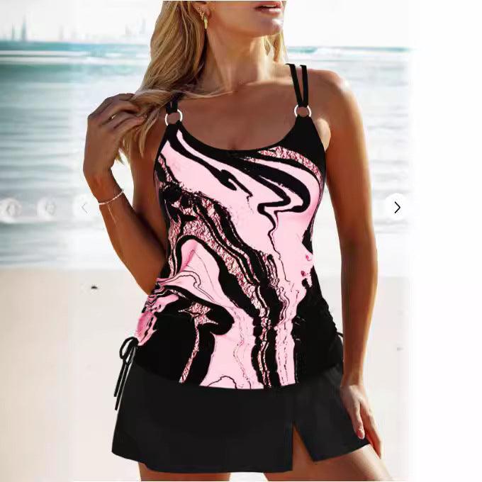 Customized Printing Metal Ring Double-shoulder Strap Backless Sexy Sling - Elite Essence Store