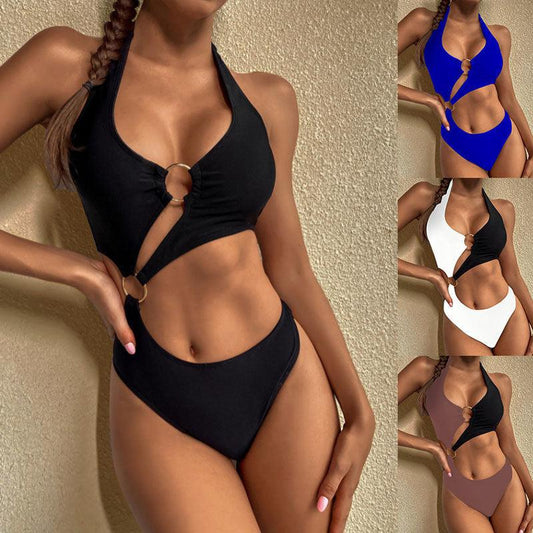 New Women's Conservative One Piece High Waist Swimwear - Elite Essence Store