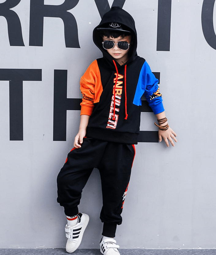 Boys spring suit new Korean children's clothing in the big boy boy long-sleeved sports two-piece suit tide clothes - Elite Essence Store