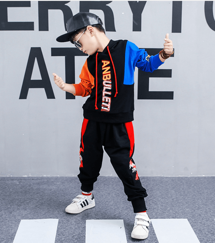 Boys spring suit new Korean children's clothing in the big boy boy long-sleeved sports two-piece suit tide clothes - Elite Essence Store