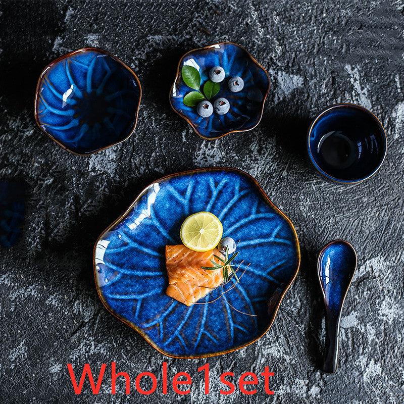 Ceramic Tableware Set Supporting Dishes Spoons Dinner Plates Hotel Restaurant Supplies - Elite Essence Store