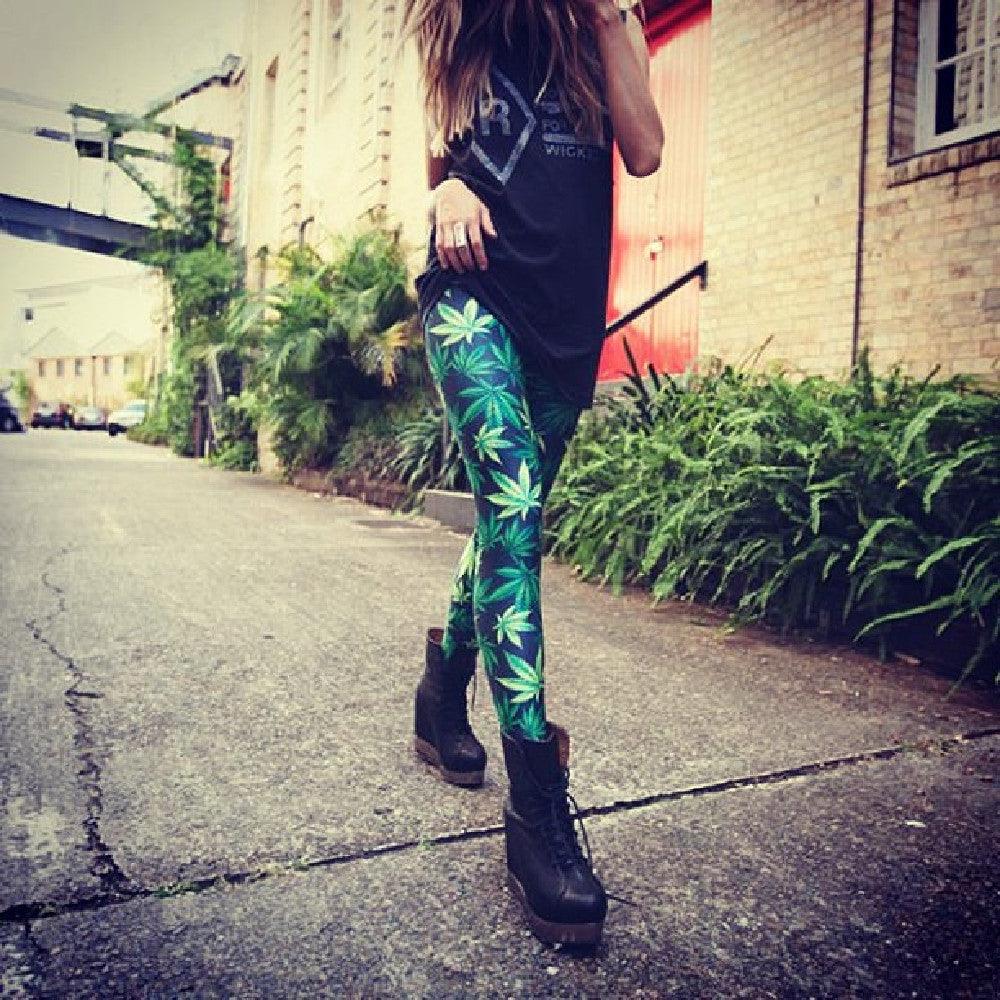 Maple Leaf Sky Digital Printing Pants - Elite Essence Store