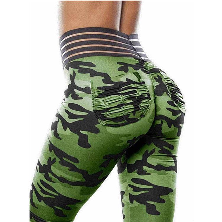 Women's Trousers Camo Printed Yoga Pants - Elite Essence Store