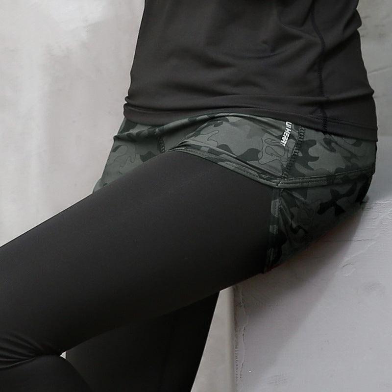 Korean Version Spring And Summer Yoga Running Women's Slim Fitness Clothes Camouflage - Elite Essence Store