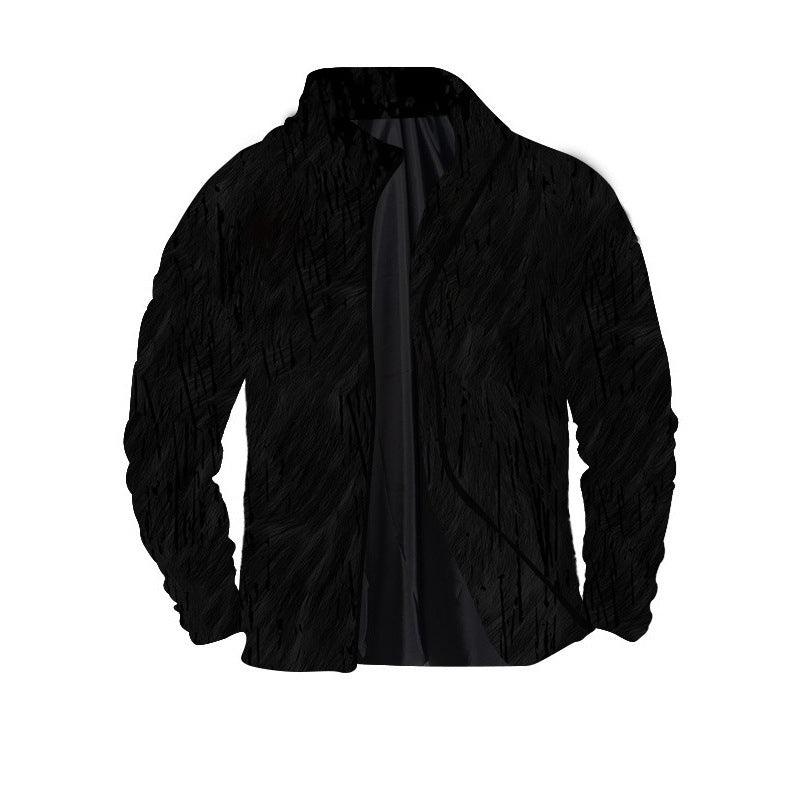 Men's Twill Digital Printing 3D Zipper Jacket - Elite Essence Store