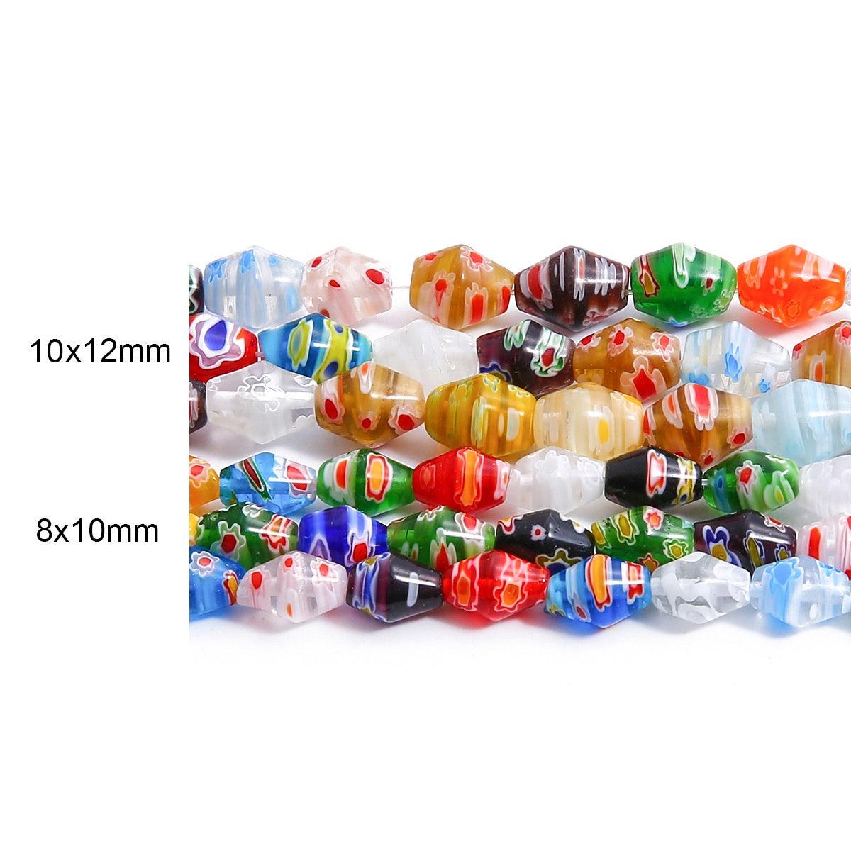 Colored Flower Colored Glaze Scattered Beads - Elite Essence Store