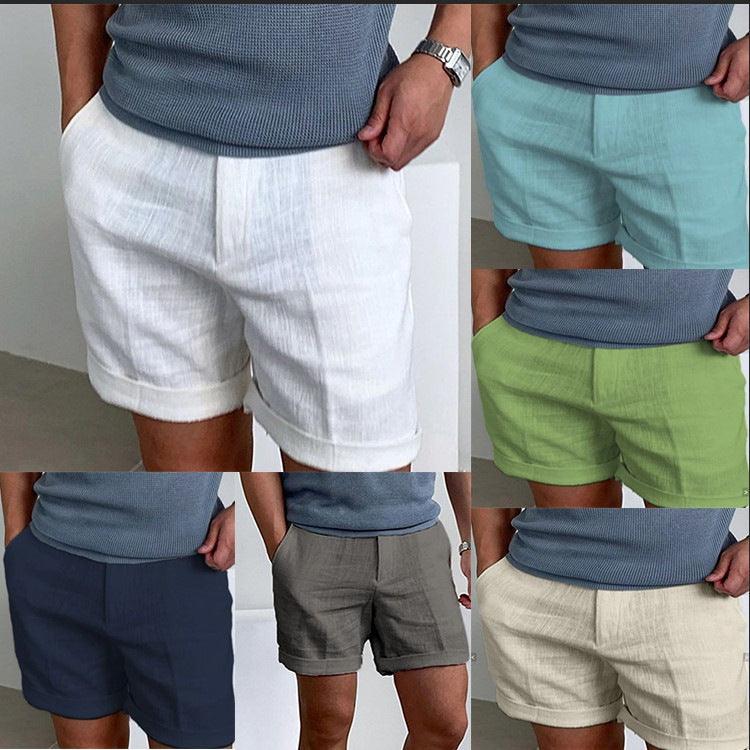 Men's Slant Pockets Pure Color Comfort Breathable Workout Shorts - Elite Essence Store