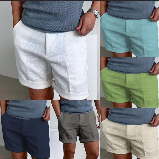 Men's Slant Pockets Pure Color Comfort Breathable Workout Shorts - Elite Essence Store