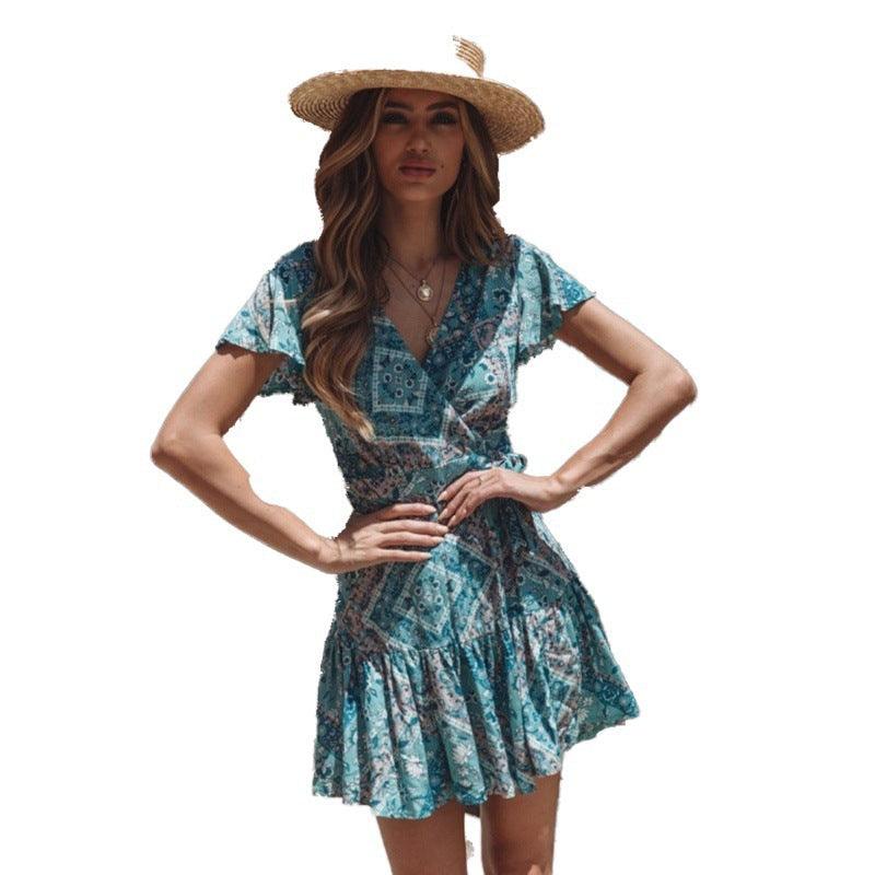 Mia Floral Holiday Beach Dress - Elite Essence Store