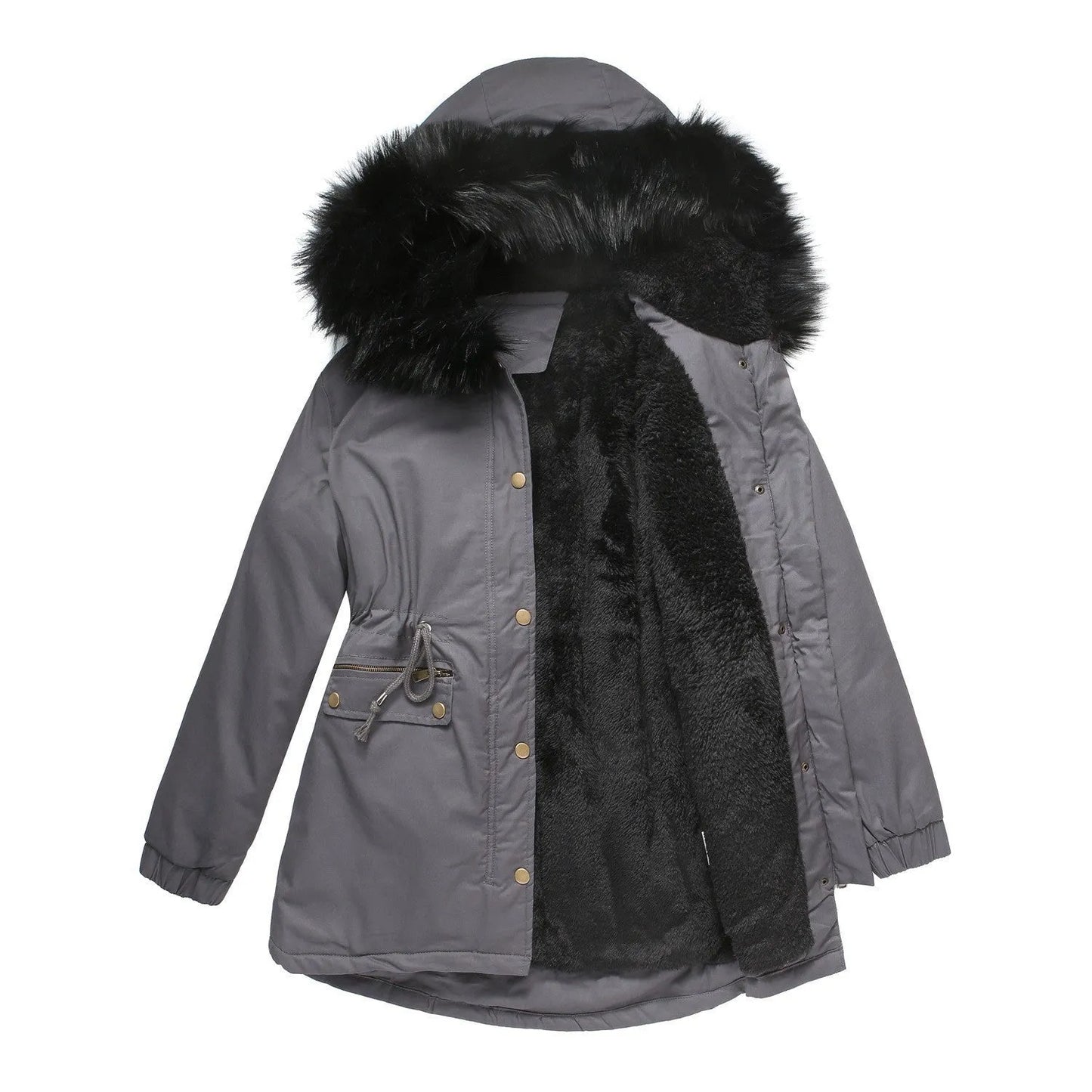 European Size Parka Workwear Cotton Coat Female