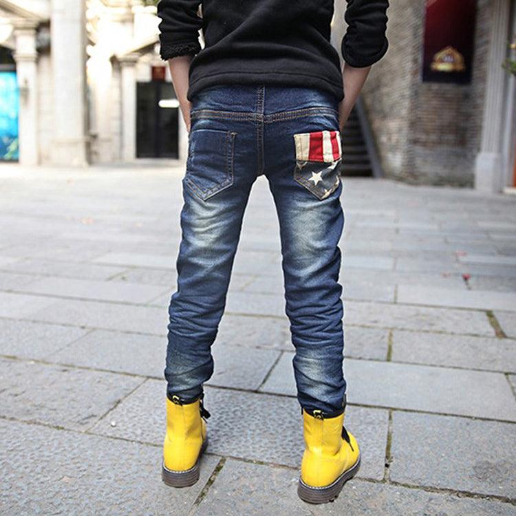 Boy patchwork jeans - Elite Essence Store