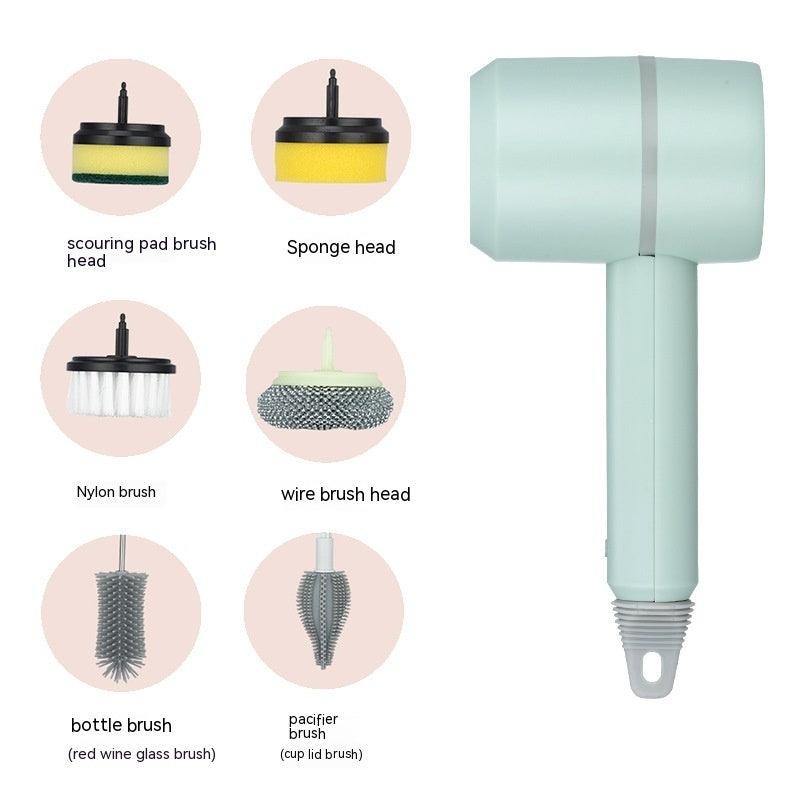 Electric Cleaning Brush Dishwashing Brush Automatic Wireless USB Rechargeable Professional Kitchen Bathtub Tile Cleaning Brushes - Elite Essence Store