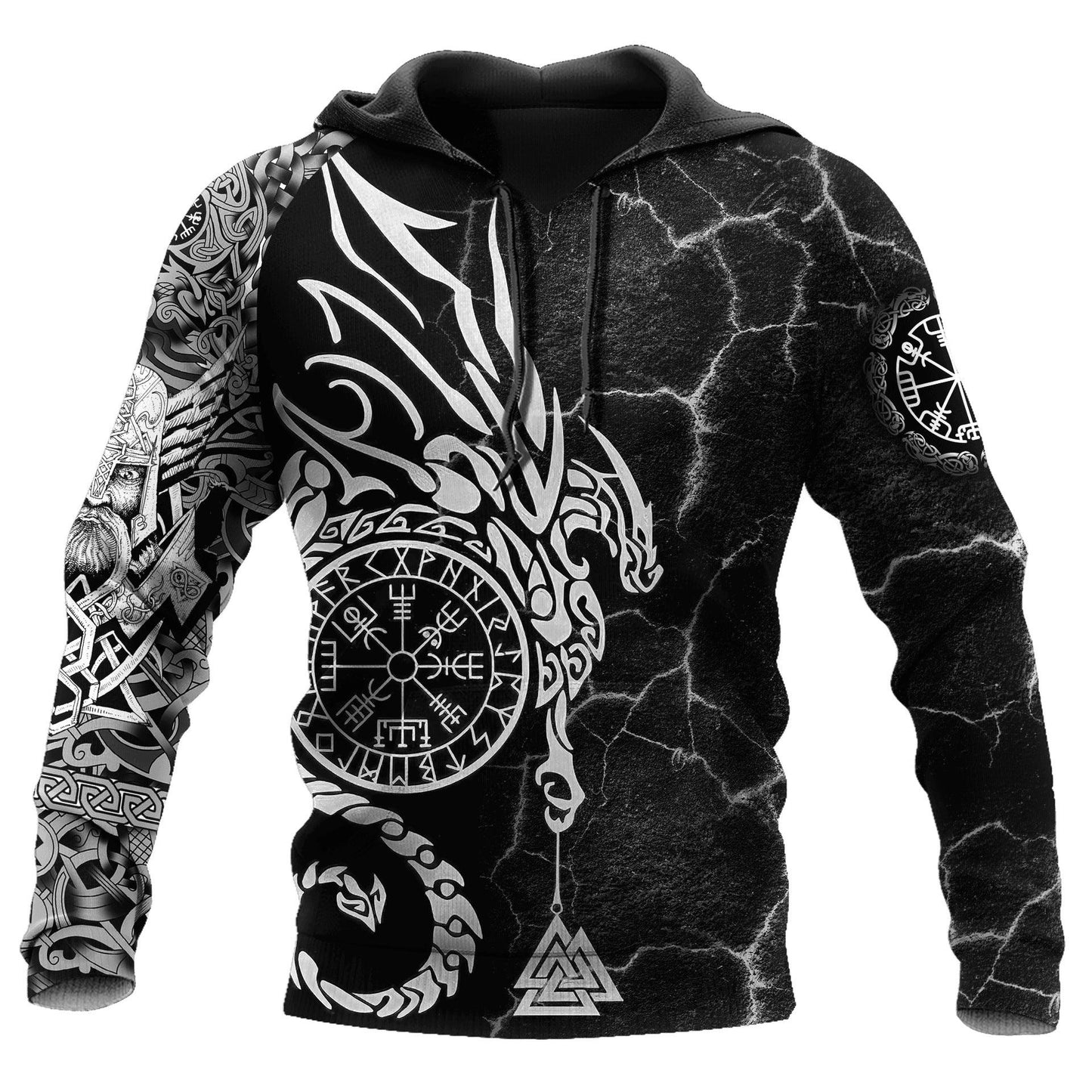 New Viking Hooded Sweatshirt Men's Hoodie - Elite Essence Store