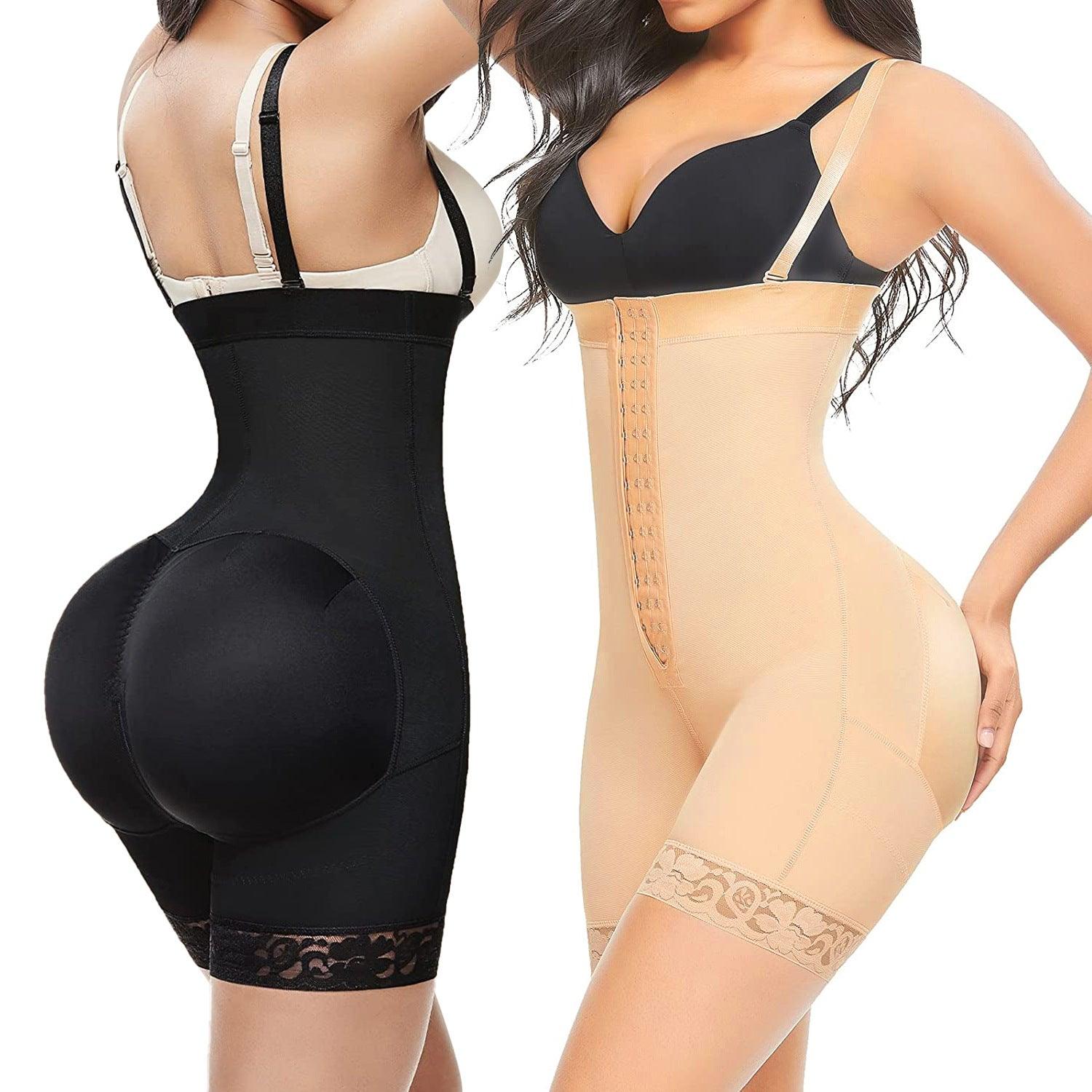 High Waisted Body Pants Crotch Zipper Tummy Lifting Pants Waist Trimming Shapewear Bodysuit Enhancement - Elite Essence Store