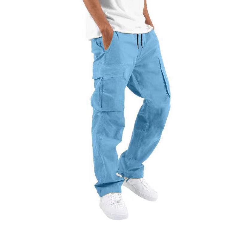 Men's Workwear Drawstring Multi-pocket Casual Pants - Elite Essence Store