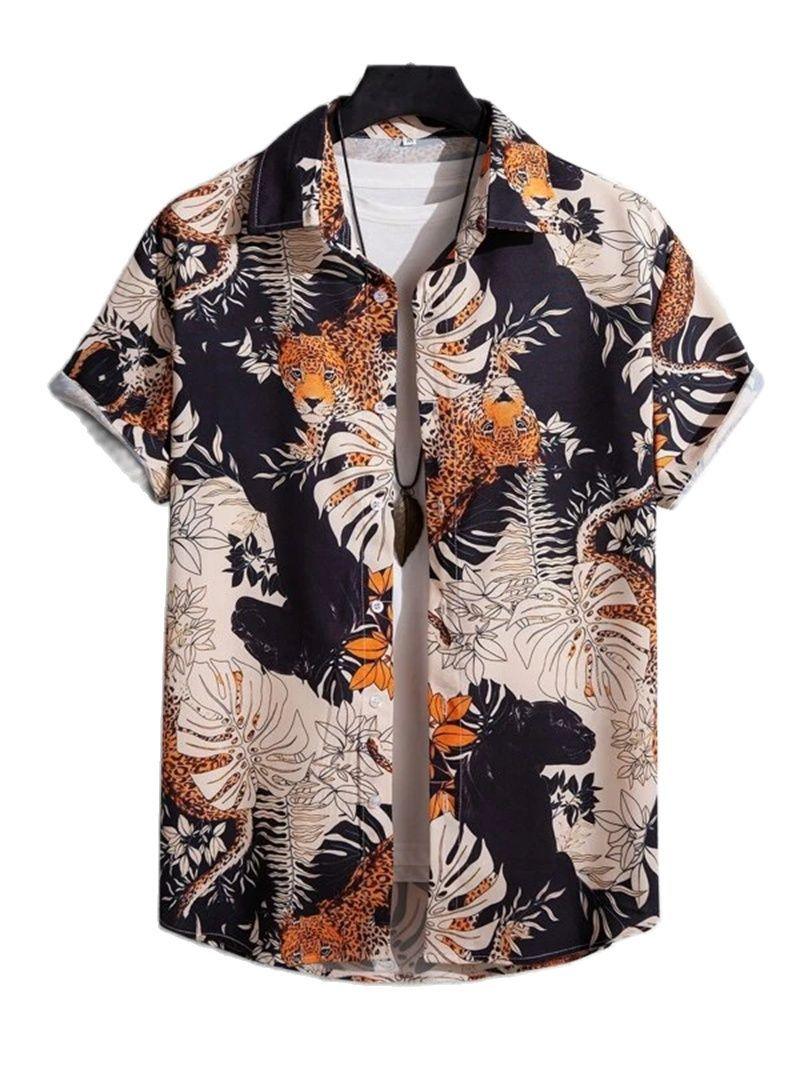 Vintage Shirt Hawaiian Loose Breathable Men's Clothing - Elite Essence Store