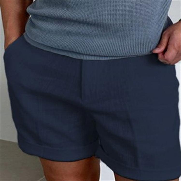 Men's Slant Pockets Pure Color Comfort Breathable Workout Shorts - Elite Essence Store