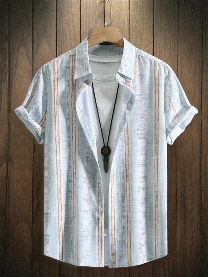 Vintage Shirt Hawaiian Loose Breathable Men's Clothing - Elite Essence Store