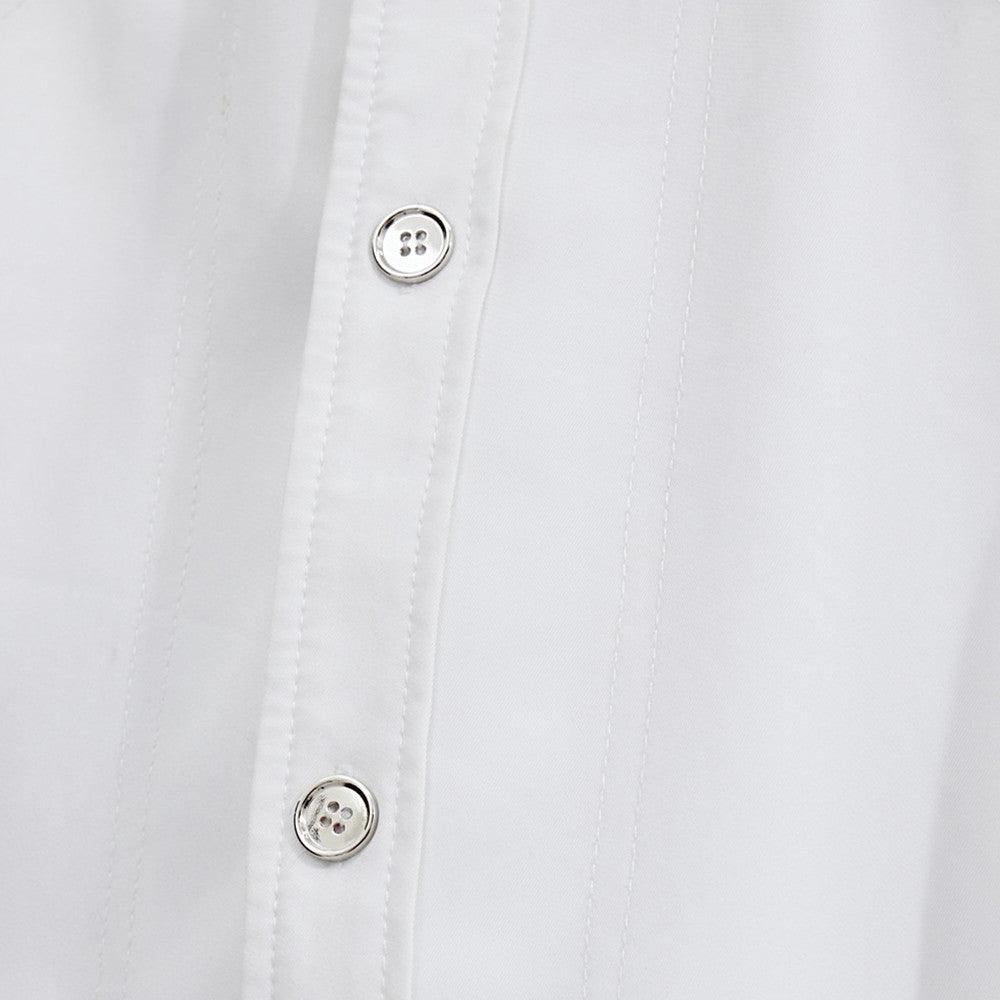 Deconstructing Shoulder Pad White Shirt Jacket - Elite Essence Store