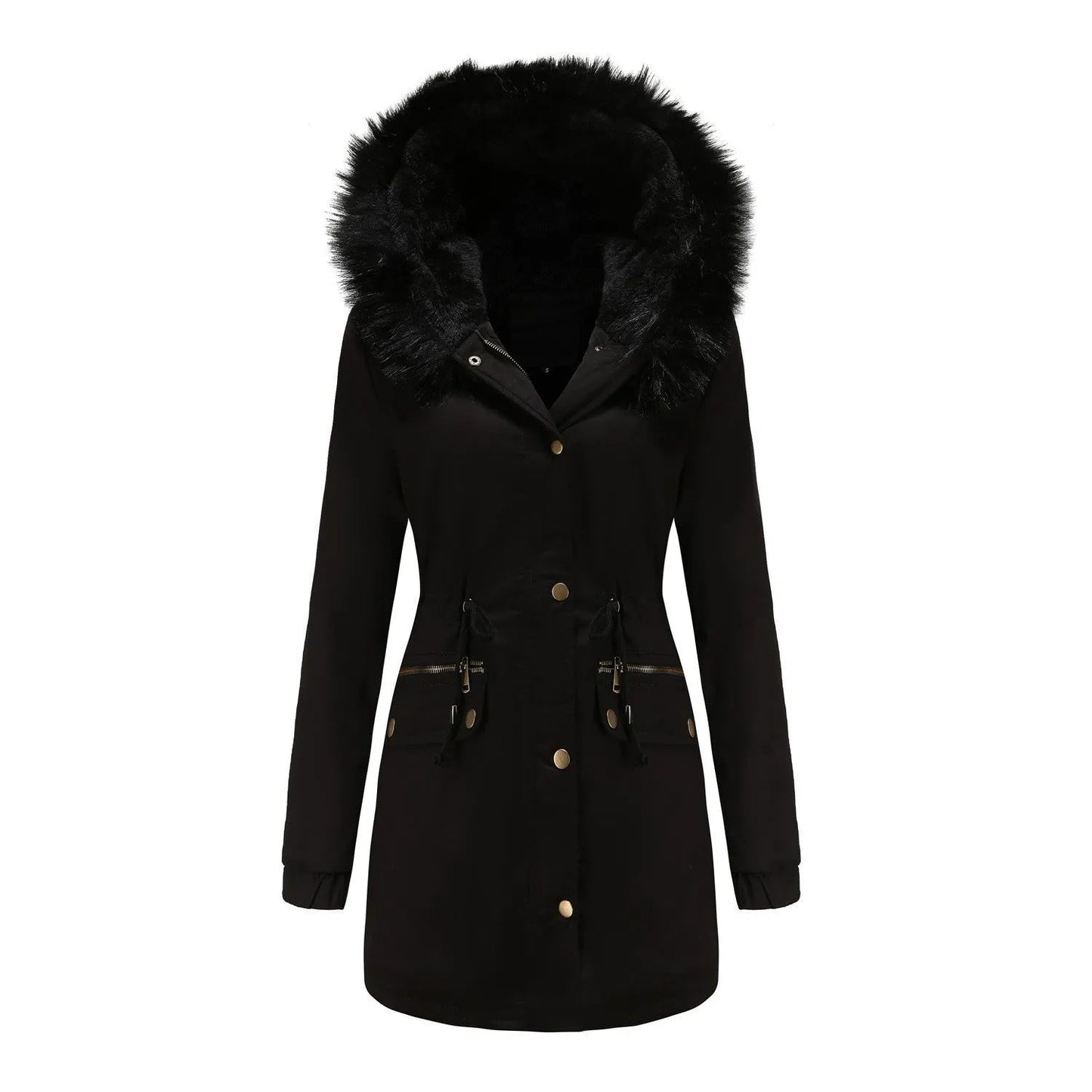 European Size Parka Workwear Cotton Coat Female