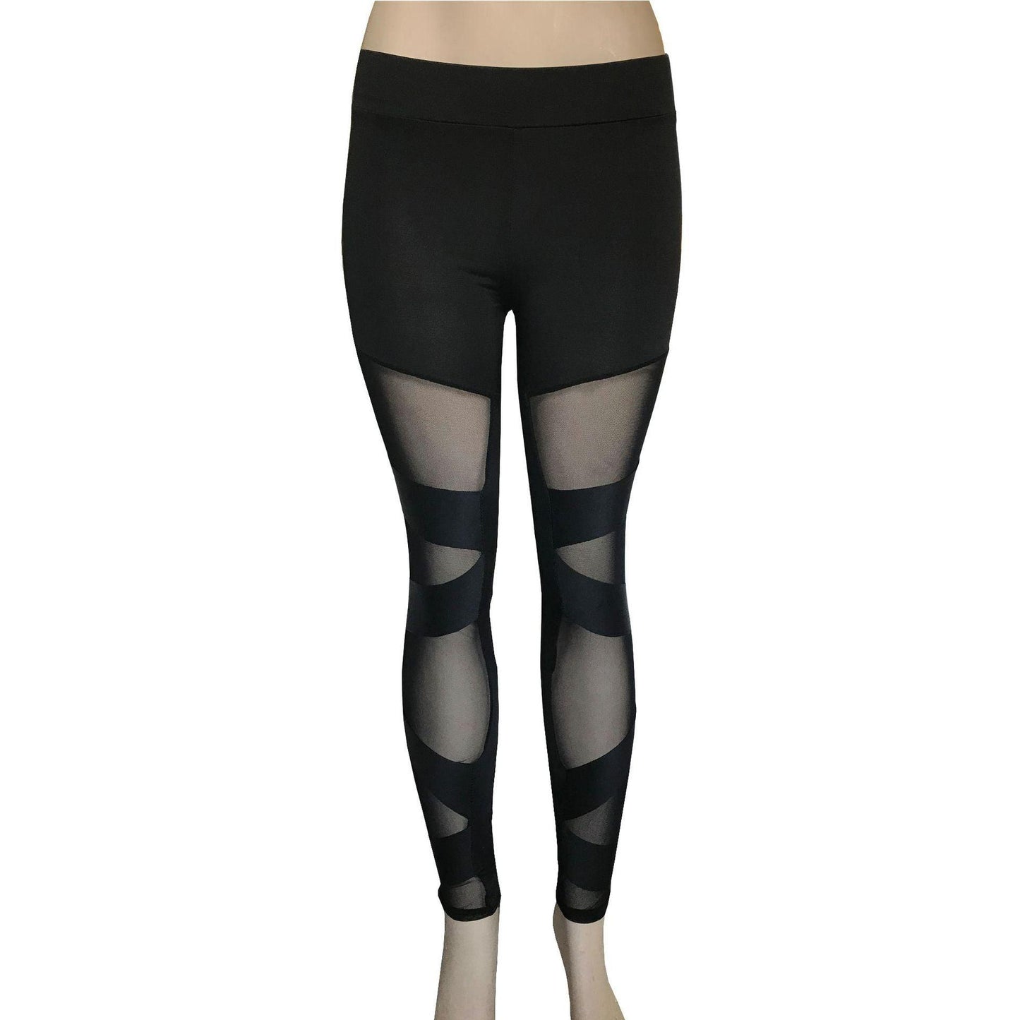 Mesh cross-bundled leggings - Elite Essence Store