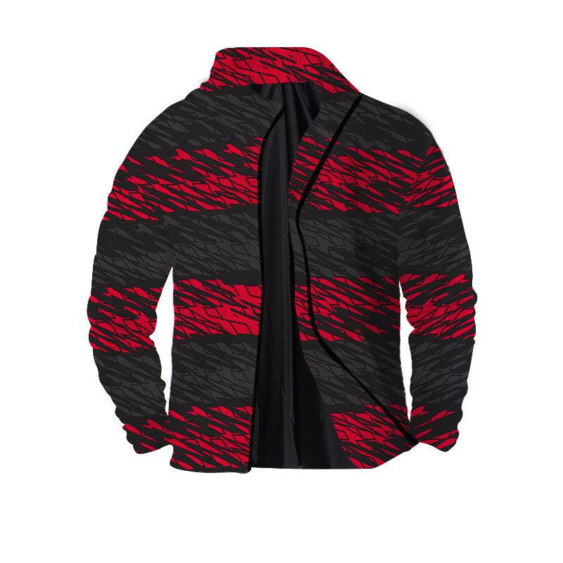 Men's Twill Digital Printing 3D Zipper Jacket - Elite Essence Store