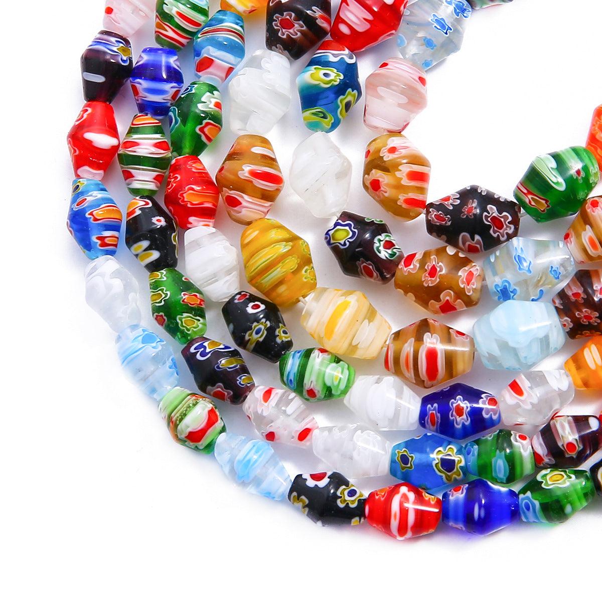 Colored Flower Colored Glaze Scattered Beads - Elite Essence Store