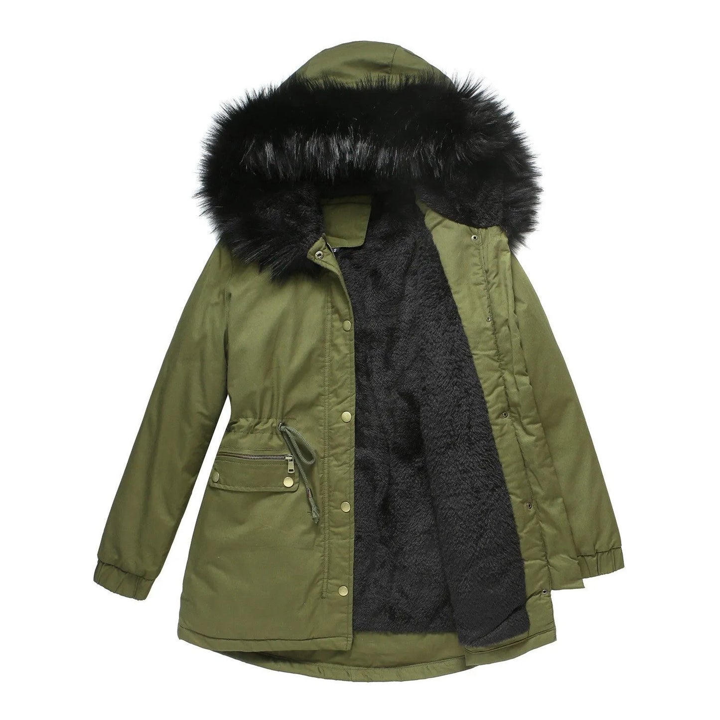 European Size Parka Workwear Cotton Coat Female