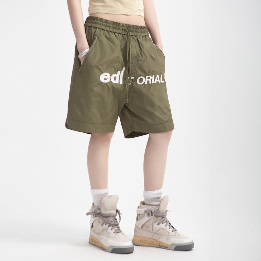 Embroidered Letters Basketball Shorts Men - Elite Essence Store