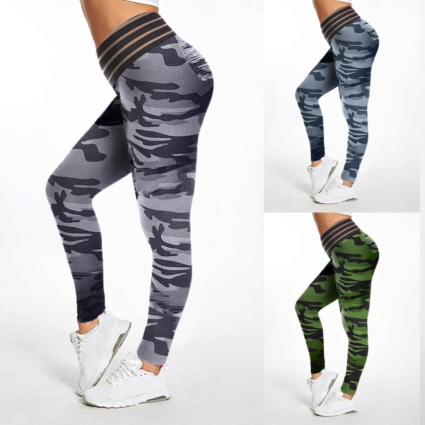 Women's Trousers Camo Printed Yoga Pants - Elite Essence Store