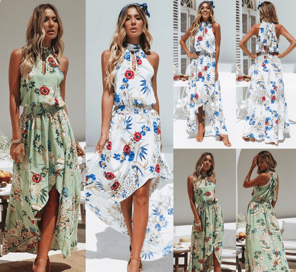 European trend beach dress ebay AliExpress explosion dress bohemian style dress - Elite Essence Store